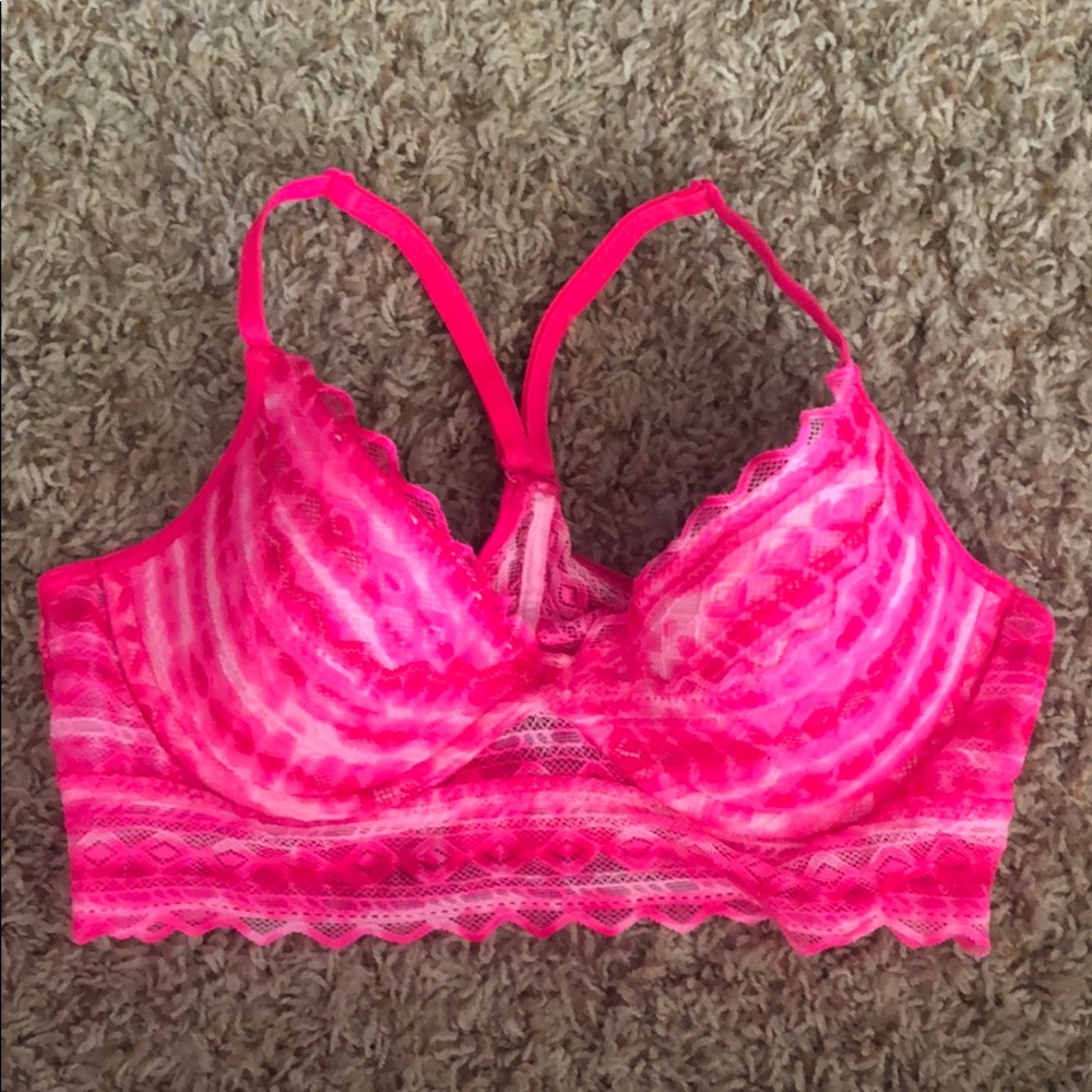 Pink Laced Bra